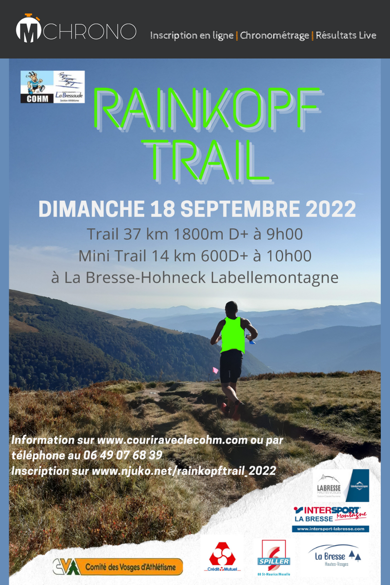 Rainkopf Trail - Dimanche 18 septembre 2022